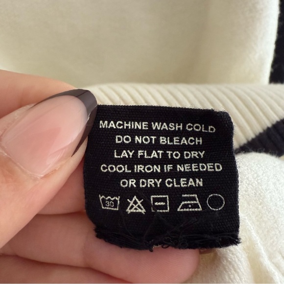 Monrow Soft Knit Colorblock Raglan Crewneck Sweater Size L Varsity Preppy Sporty - Picture 8 of 8